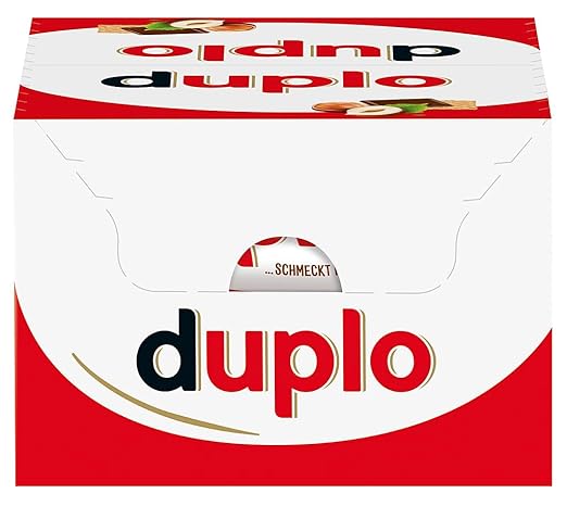 duplo Einzelriegel – knuspriger Schokoriegel mit feiner Nugatcreme, knuspriger Waffel und zarter Vollmilchschokolade – 1 Großpackung mit 40 einzeln verpackten Riegeln (40 x 18,2 g) – Bild 2