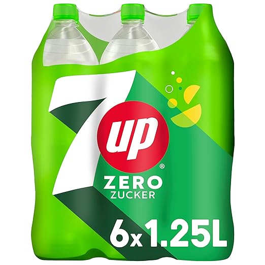 7UP Zero, Zuckerfreie Limonade mit Zitronen- und Limettengeschmack in Flaschen, EINWEG (6 x 1.25 l) – Bild 4