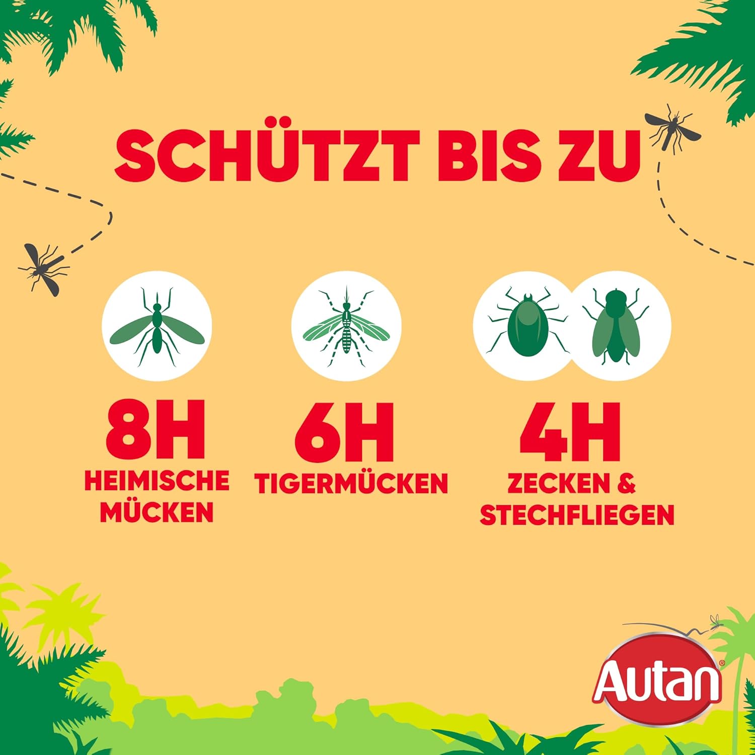 Autan Multi Insect Pumpspray, Multi-Insektenschutz vor Mücken, Stechfliegen und Zecken, Travel Essentials, 1er Pack (1 x 100 ml) – Bild 5